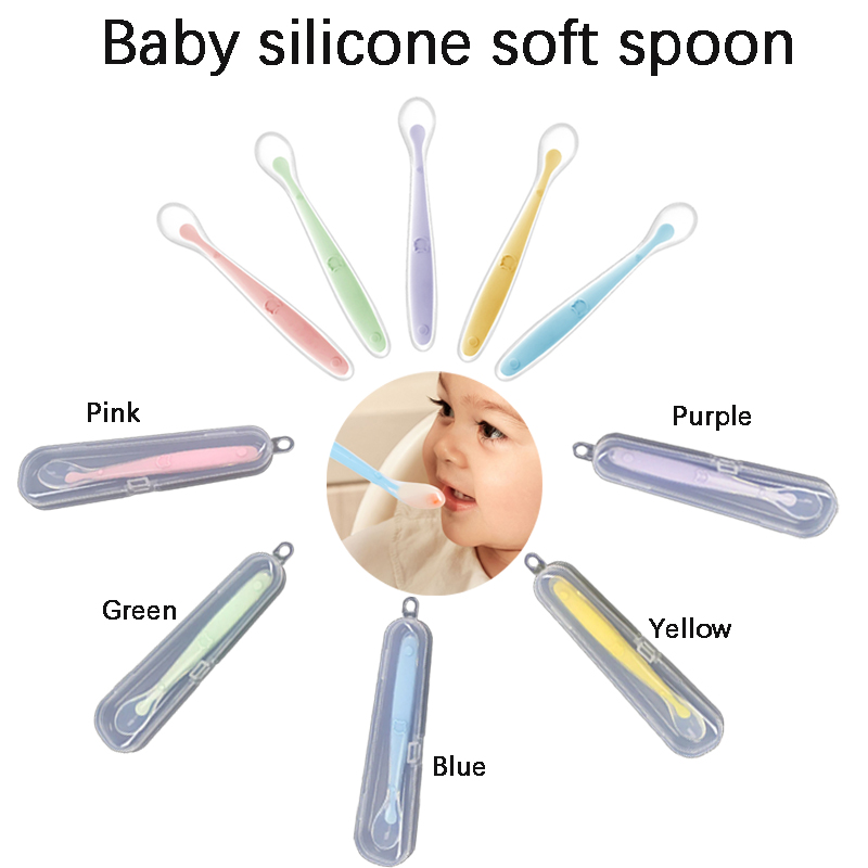 Baby Food Nutrition - 1PC Baby Silicone Spoon Baby Complementary