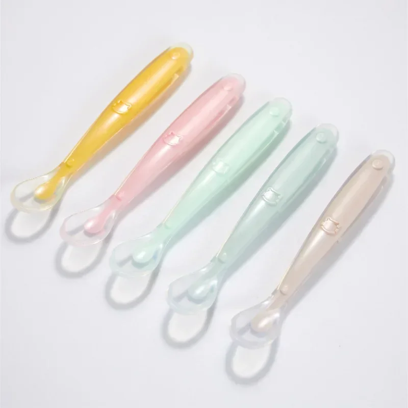 Baby Food Nutrition - Soft Silicone Baby Spoon Toddler Complementary
