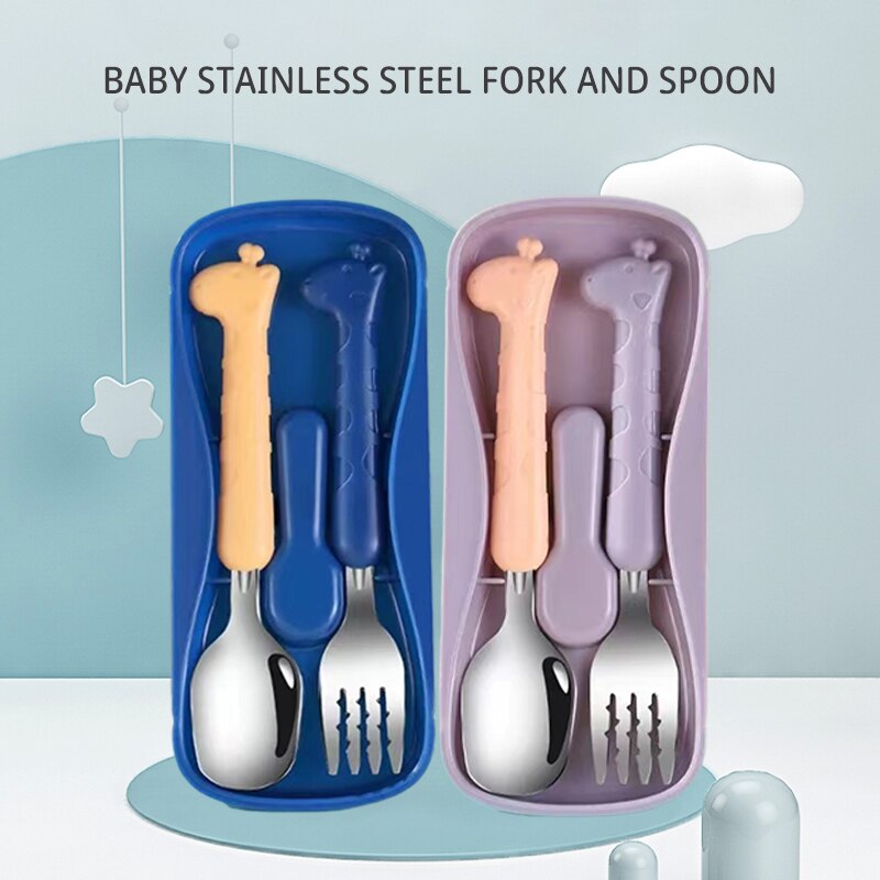 2PCSChildrens Tableware 304 Fo - Baby Food Eating 评论和价格