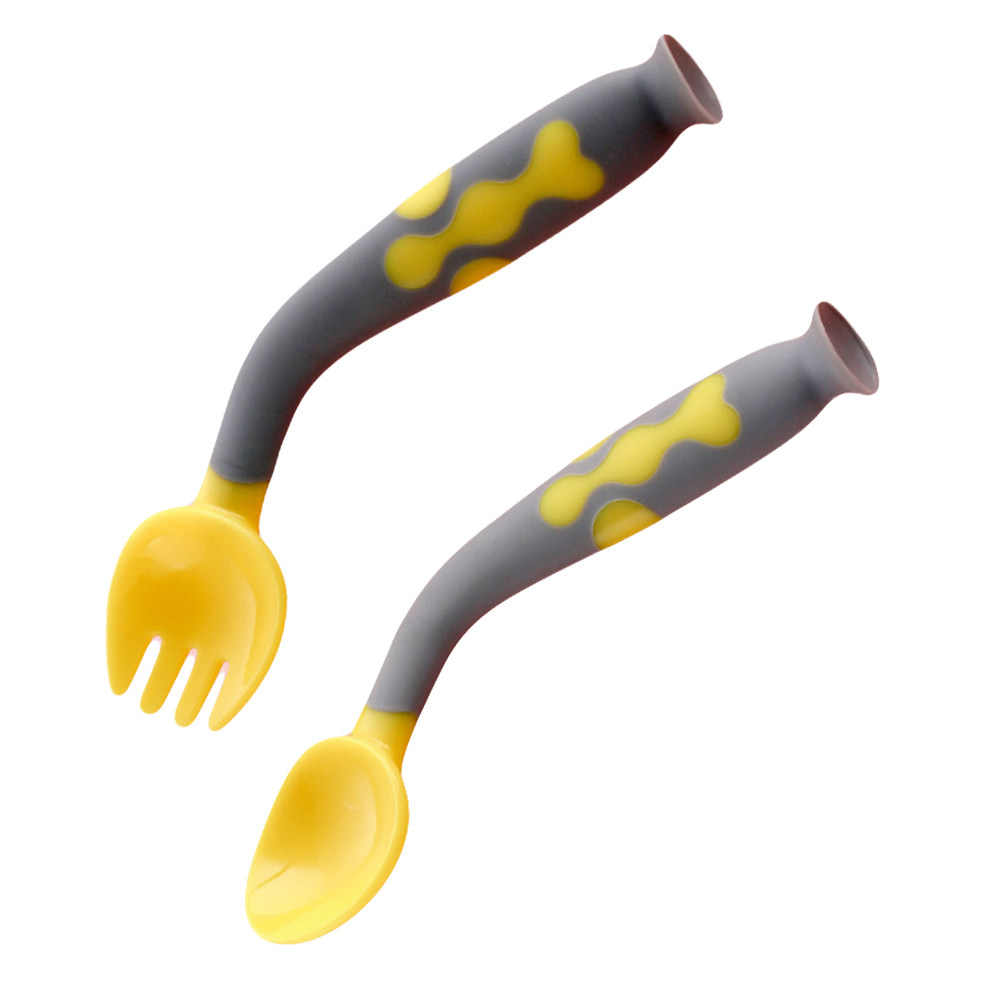 1Set Baby Spoon Fork Set Food  - Baby Food Eating 评论和价格