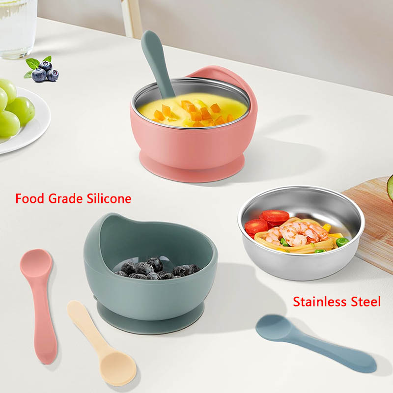 3Pcs Set Baby Feeding Bowl Wit - Baby Food Kit 评论和价格