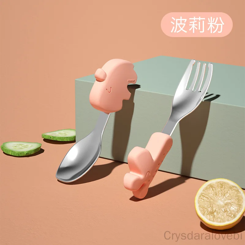 1setElephant Short Fork Spoon  - Baby Food In Japan 评论和价格