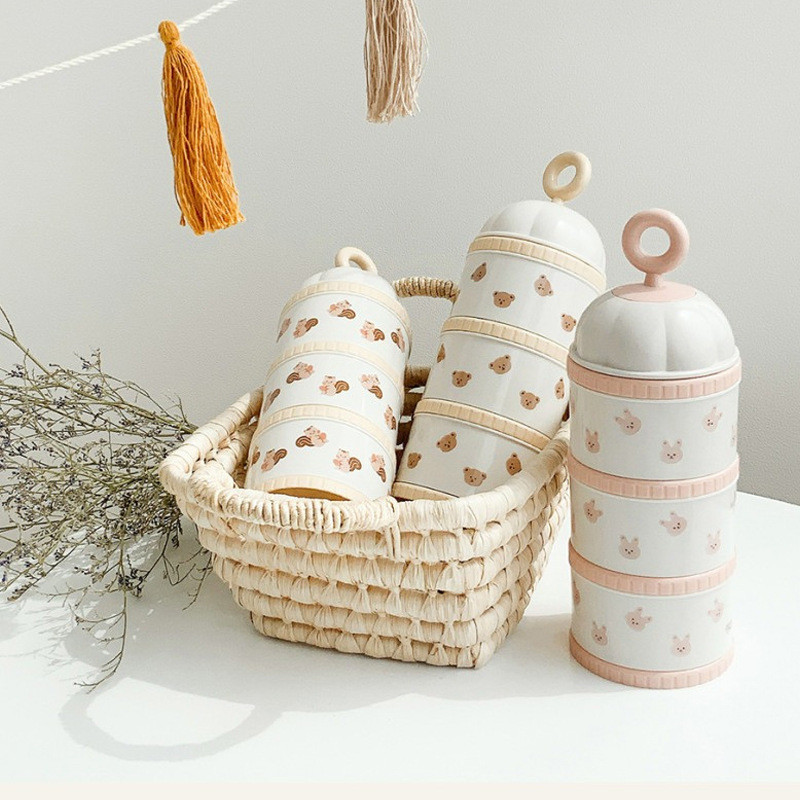 Cute Bear Milk Powder Box Baby - Baby Food Nan 评论和价格