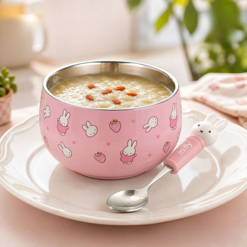 Cartoon Kawaii Miffy Stainless - Baby Food In Japan 评论和价格