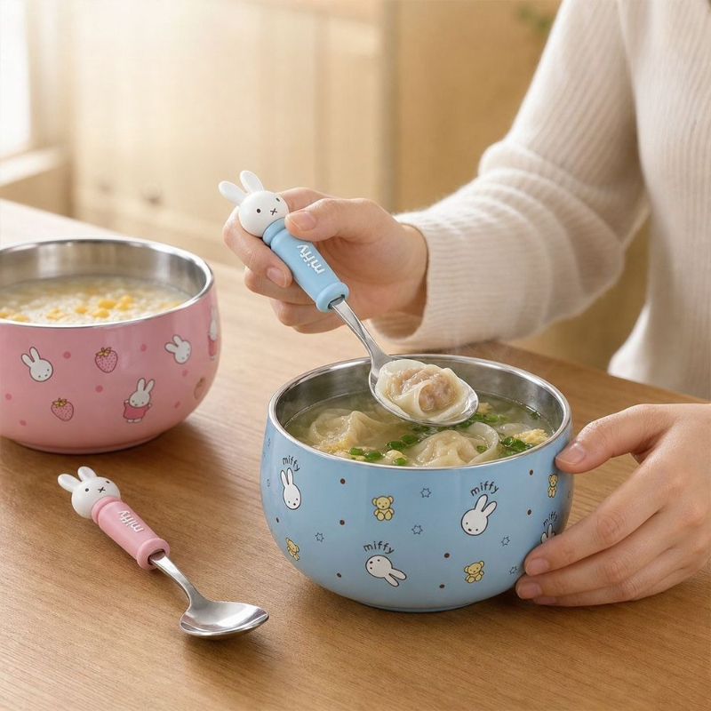 Cartoon Kawaii Miffy Stainless - Baby Food In Japan 评论和价格