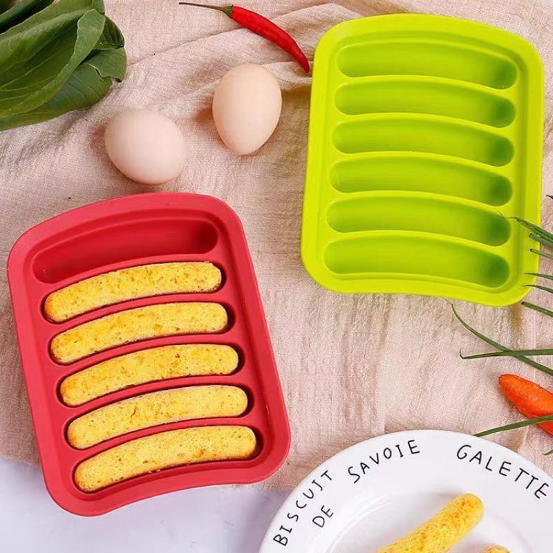 6 Grids Silicone Sausage Hot D - Baby Food Dogs 评论和价格