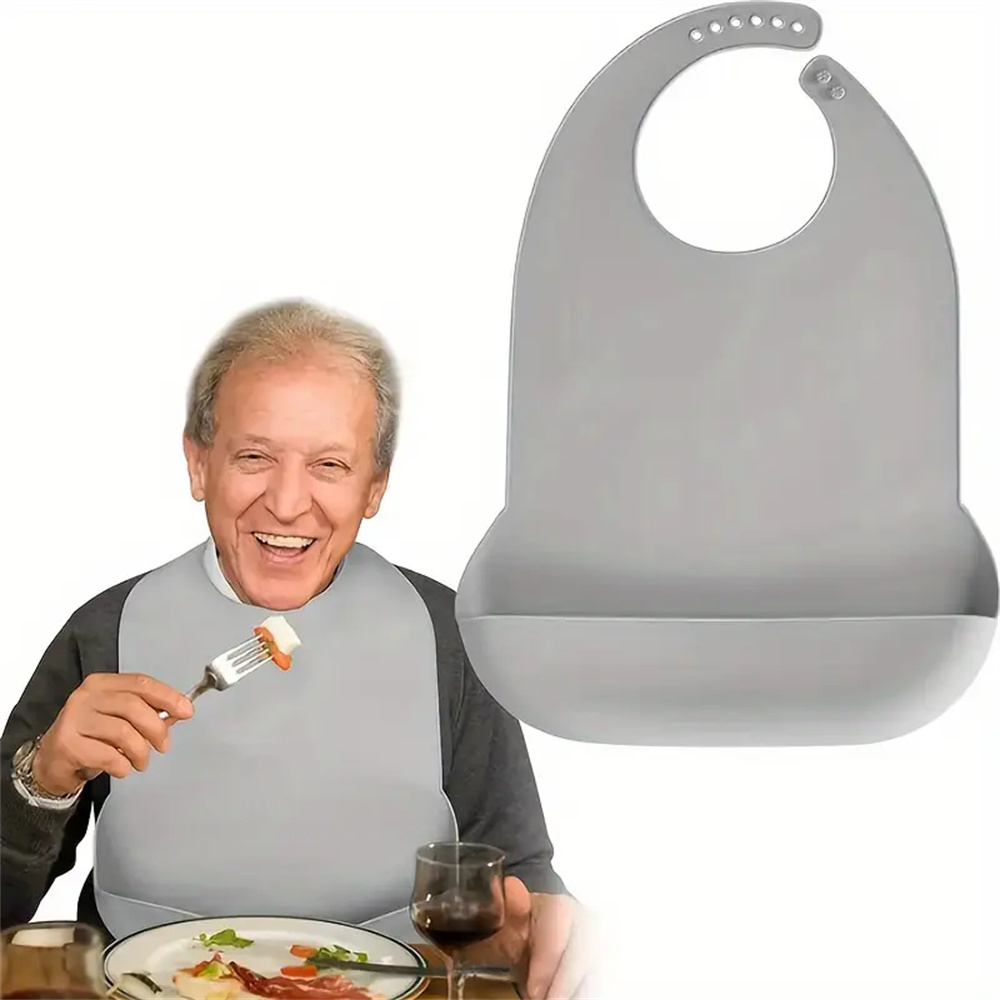 Large Silicone Adult Bibs Wate - Baby Food Eating 评论和价格