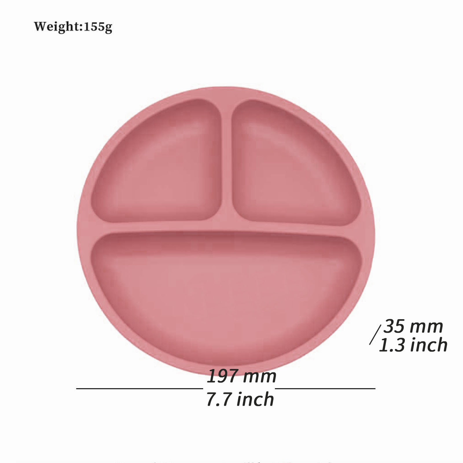 Food grade silicone split plat - Baby Food Nutrition 评论和价格