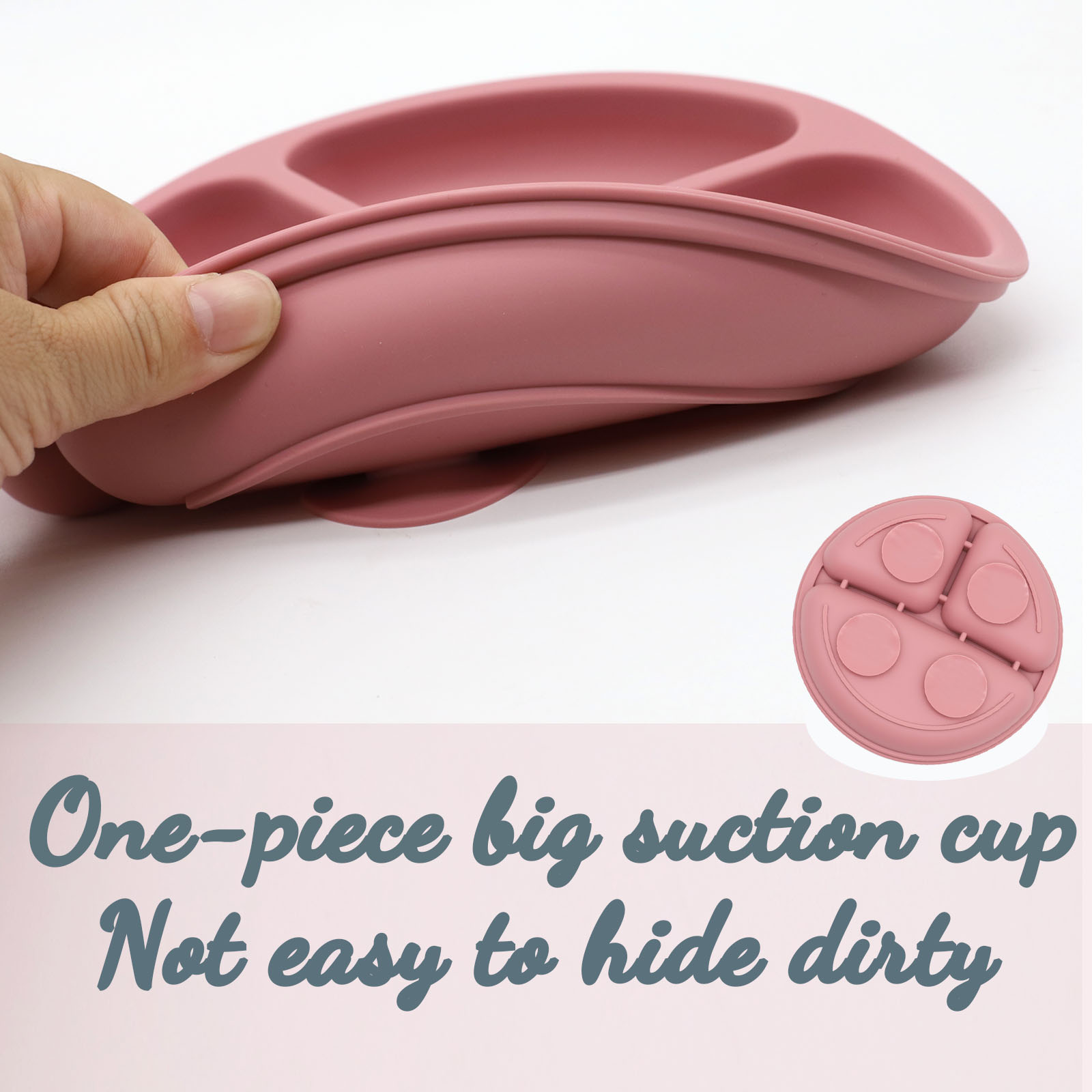 Food grade silicone split plat - Baby Food Nutrition 评论和价格